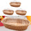 Woven Bread Basket with Imitation Rattan Design for Kitchen, Dining & Parties 3