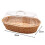 Woven Bread Basket with Imitation Rattan Design for Kitchen, Dining & Parties 6