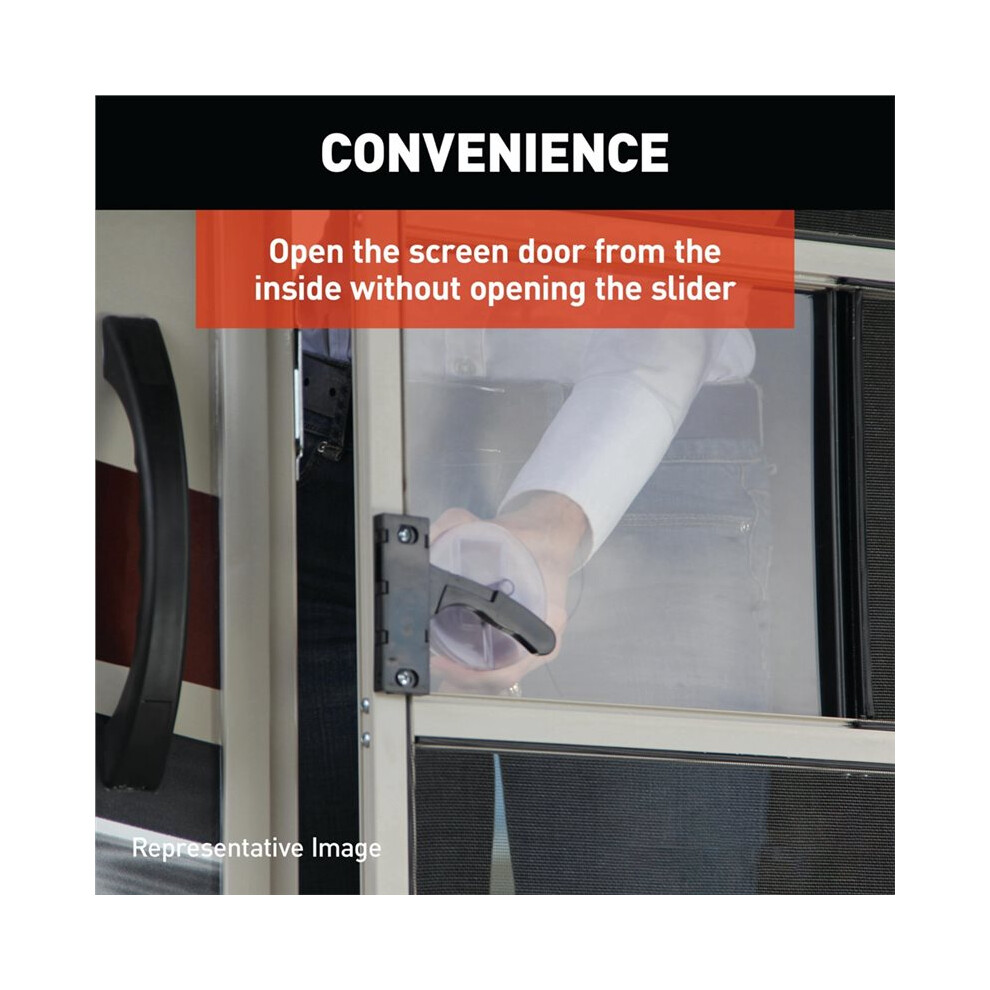 Rv Screen Door Slider Panel With Push-Down Knob Opener, No Assembly, Easy Installation 239061 4713713313454