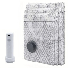 Lot de 6 Sacs de Mise Sous Vide, Gain de Place Grâce à Leur Pompe à Air Électrique, pour les Voyages, le Rangement à Domicile et les Vêtements