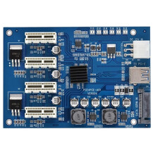 PCIe 1 zu 4 Adapterkarte PCIe 1x zu 4x PCIe USB 3.0 Konverter-Extender-Adapterkarte
