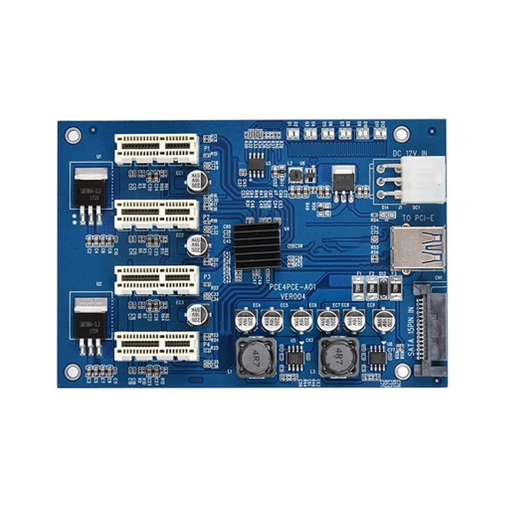 Pcie 1 To 4 Adapter Pcie Card Pci-E 1X To 4X Pcie Usb3.0 Converter Extender Adapter Card 6033073620480