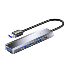 4 USB 3.0 HUB High Speed USB Hub Type-C Port Splitter Adapter for Laptop Pc Phone HUB