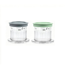 Confezione da 2 Coppette per Gelato con Coperchio per FastFreeze 5-In-1 Ice Cream, Colore Grigio e Verde