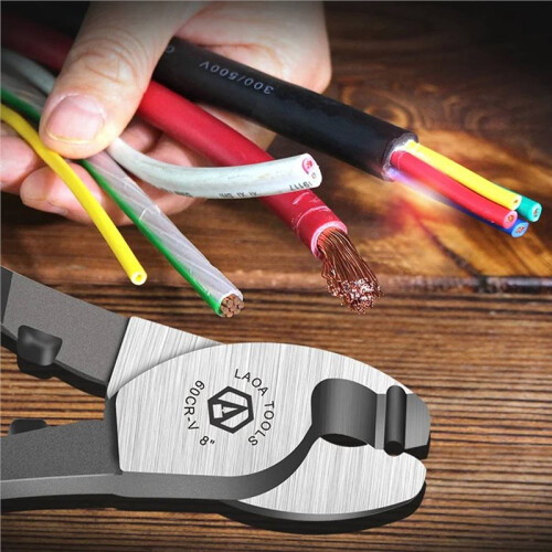 LAOA Cable Cutter Cable Nippers Crimping Pliers Electrical Wire Stripper Combination CR-V Multifunction Hand Tools 2
