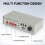 12V 130dB Car Warning Alarm Speaker  Siren Horn with Amplifiers, MIC System and Card Reader MP3 Player 3