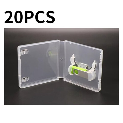 20pcs USB Flash Drive Boxes Protector Transparent Clear Storage Case Dustproof USB Stick Packaging for Memory Drives 2