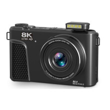 8K Digitale Camera 88MP, 3-Inch 180 Kantelbaar Scherm, 18x Digitale Zoom, Fotocamera voor Fotografie en Vloggen