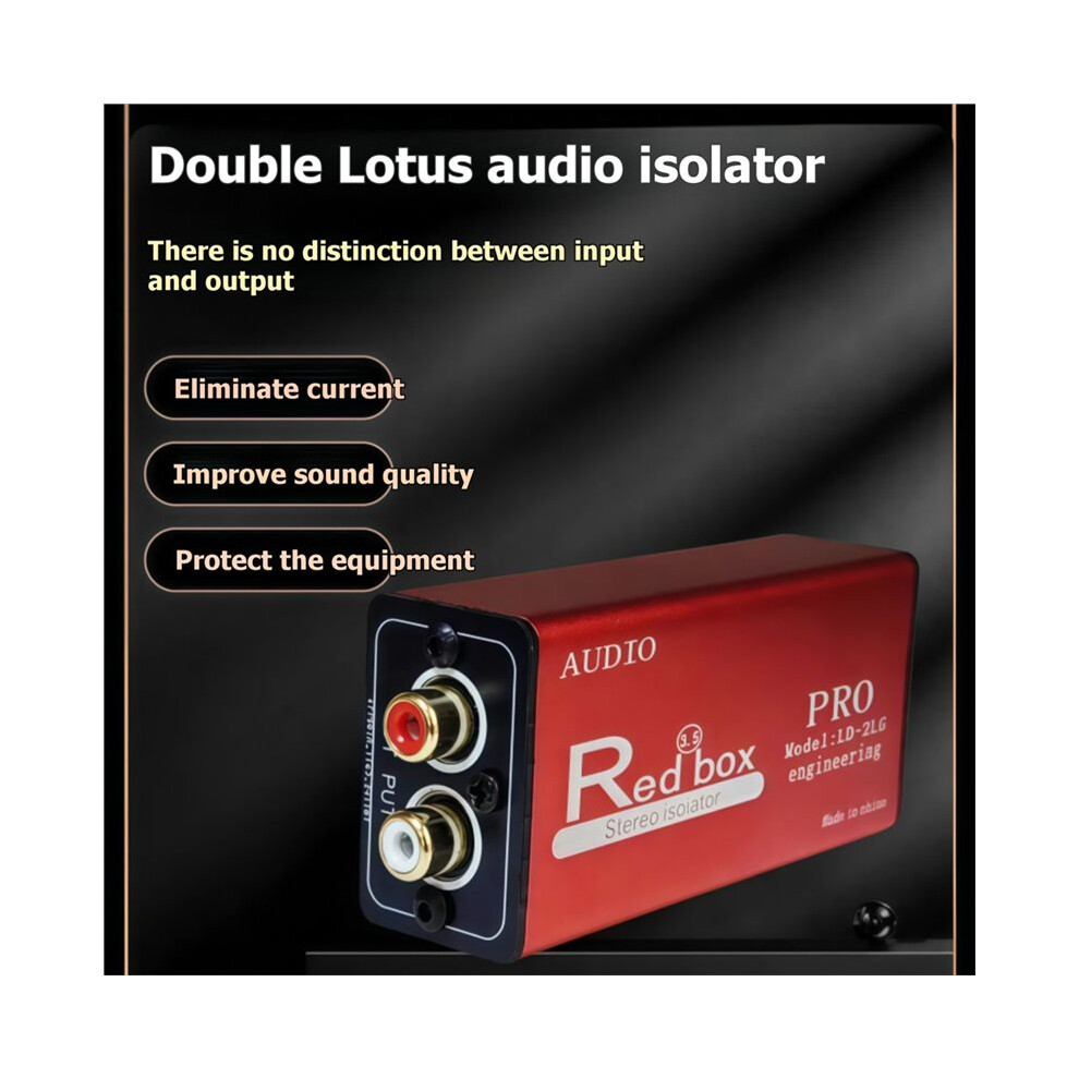 Rca Audio Isolator Audio Current Hum Canceller Av Noise Filter Noise Reduction High Fidelity Anti-Interference 6033988375178