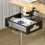 Under Desk Organizer with Drawer and Cable Management Tray for Home White 2
