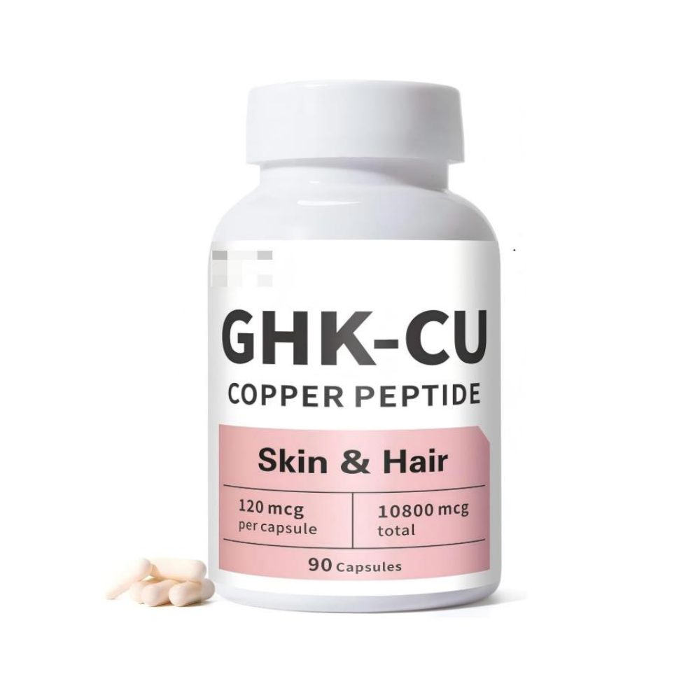 (90 Count (Pack of 2)) GHK-Cu Peptide Supplement, for Skin & Hair, GHK Copper Peptide Capsules, Easy to Take