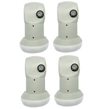 4PCS Full HD Digtal KU-BAND Single LNBF Satellite TV Receiver L9.75/10.6 KU LNb Linear Converter for Satellite Dish LNB