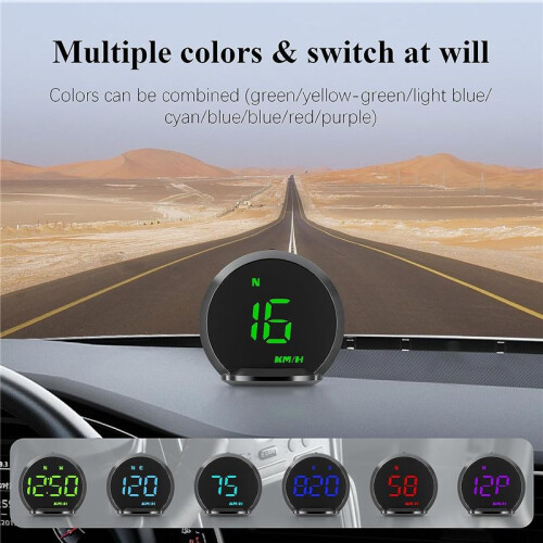 G13 Car GPS - Display HUD Speedometer Digital Clock HD - Universal 1