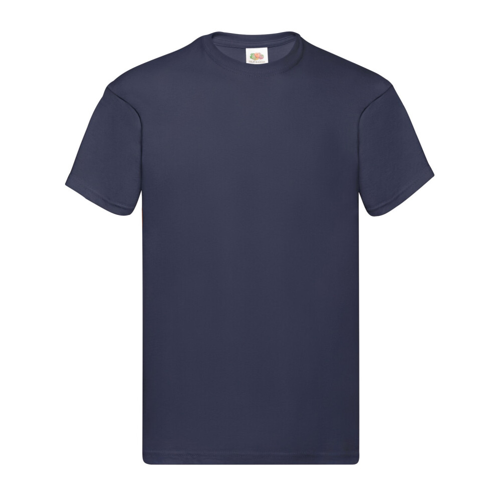 Fruit Of The Loom (S, Deep Navy) Mens Original T-Shirt Blue,Multicoloured