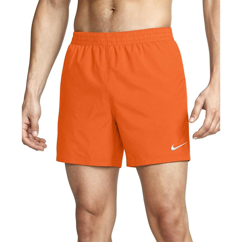 Nike (Xl, ) Mens Embroidered Logo Regular Swim Shorts Orange