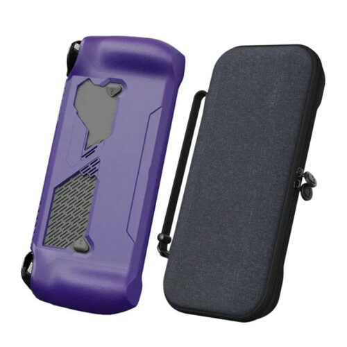 EVA Storage Bag+Protective Case for  Ally X Anti-Fall Soft TPU Protective Case for  Ally X Game Console C