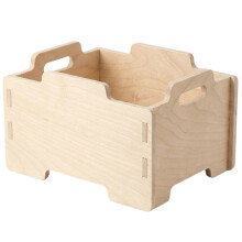 Echte Aufbewahrungsbox Aus Holz mit Biergriff, Mehrschichtiger Universeller Spielzeugorganizer Aus Holz, Schlichtes Aufbewahrungsregal