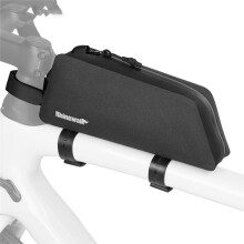 Rhinowalk Bolsa para Tubo Superior de Bicicleta, Impermeable, 1L, para Cuadro de Bicicleta, Se Instala con Tornillos o Correas, Bolsa de