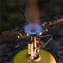 Pour le Réchaud à Gaz D'Extérieur Coupe-Vent Haute Puissance CAMINGMOON XT-2F, Idéal pour la Randonnée et la Cuisine en Pleine Nature