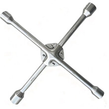14" Reinforced Lug Wrench - Heavy Duty High Carbon Steel - Extra Heavy Duty for Truck, SUV & Van