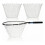 2Pcs Rubber Fishing Net Replacement Netting Without Handle Fly Fish Landing  Bag Foldable Rubber Mesh White 1