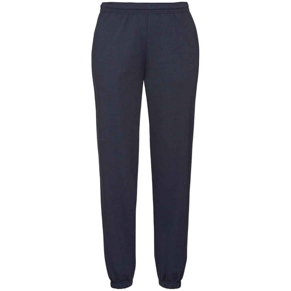 Fruit Of The Loom (M, Deep Navy) Fruit Of Loom Mens Classic 80/20 Elasticated Sweatpants