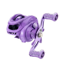 Baitcaster Fishing Reel, 5kg Max Drag, 6.3:1 High Speed Gear Ratio, CNC Metal Spool Bearing Lure Fishing Reel Left