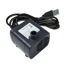 Bomba Submersível Sem Escovas JT-180 5V para Fontes Solares e Aquários. Bomba Silenciosa para Circulação de Água, 190L/H.