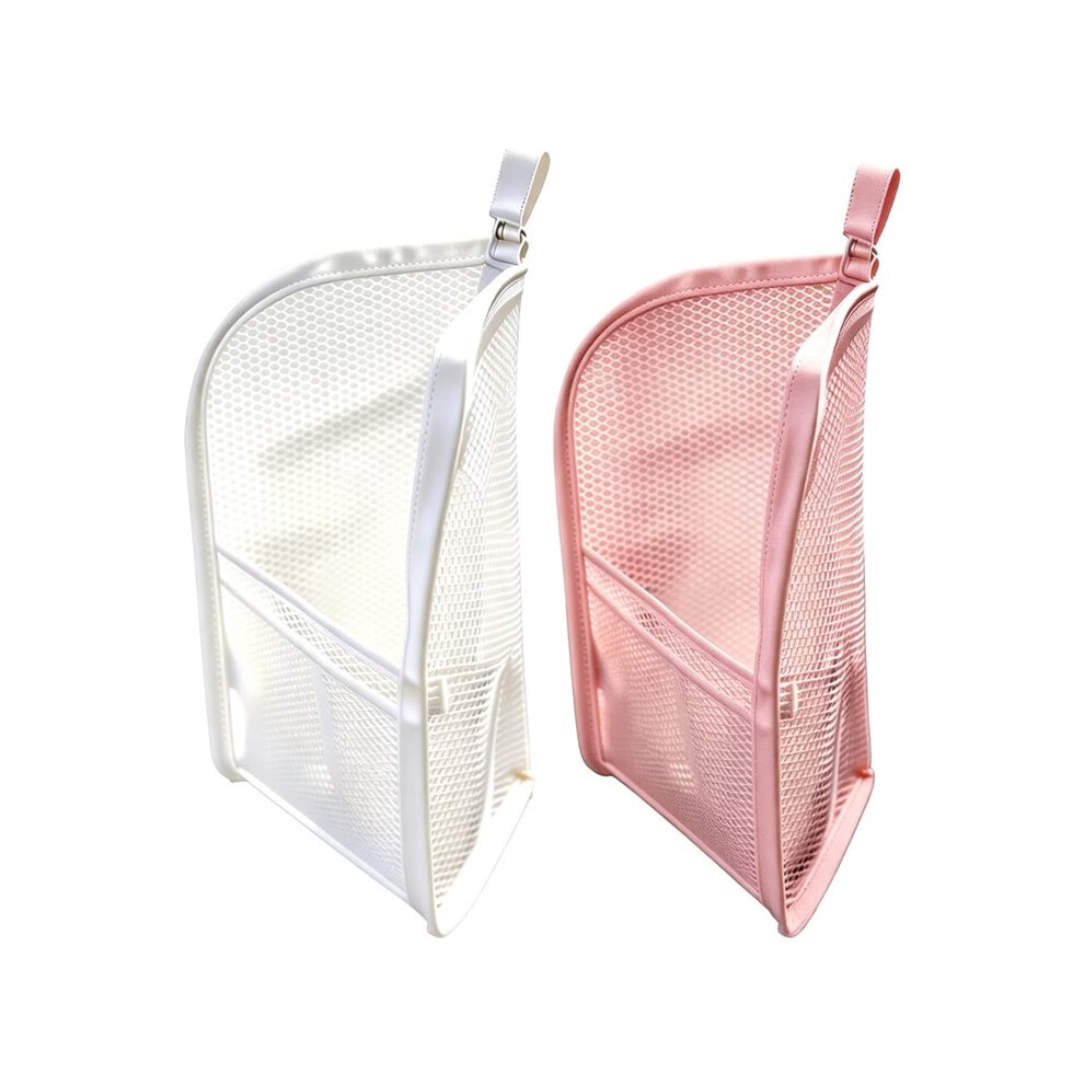 2PCS Standing Toiletry Bag, Foldable Clear Hanging Travel Cosmetic Bag, Large Capacity Waterproof EVA Organizer