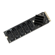 Carte D'Extension M.2 NVMe M-Key PCIe 3.0 Vers 6 Gbit/S à 5 avec Puce JMB585