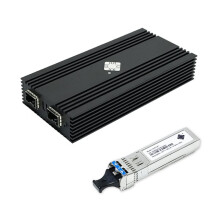 10G SFP+ Dual-Port USB4 Ethernet-Netzwerkkarte für 5/4/3 82599ES Chip mit SFP+ 10G LR 1310nm 10KM Optischem Modul