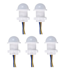 5PCS Motion Sensor Infrared Body Sensor PIR Sensor Detector for Home Ceiling Lamp LED Lighting