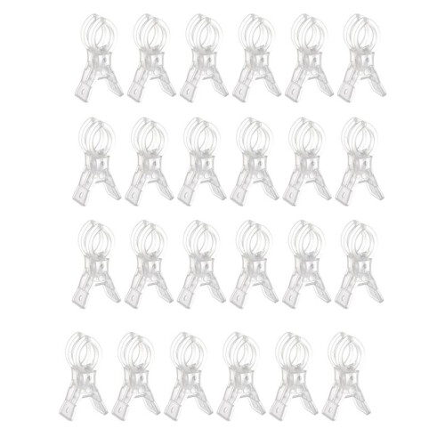 Pacote com 50 Presilhas Grandes para Arco de Balões, em Plástico Transparente, com Mola, 8,9 cm (3,5 Polegadas), Resistentes e Ideais para Arco de
