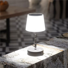 Lampada da Tavolo Solare, Illuminazione Esterna, Lampada Pieghevole per Patio, Balcone, Luce Notturna Ricaricabile, Lampada da Scrivania, Lampade