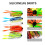 10 Stück Silikon-Spinnerbaits, Ersatz-Angelköder, Buzzbaits, Jig-Skirts, Köderherstellung, Angelzubehör 4