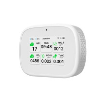 Tuya WiFi 10-in-1 Air Quality Monitor AQI/CO₂/TVOC/HCHO/PM2.5/PM1.0/PM10/Temp/Humidity/ Indoor Tester