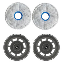 Parts 4PCS Mop Holders and Mop, Compatible for  X60 Max Ultra Complete, Sweeping Robot Accessories