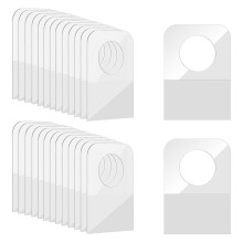 500 Étiquettes Volantes Autocollantes Transparentes en Plastique, 3,3 X 2,3 cm (1,3 X 0,9 Pouce)