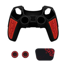 Silicone Case Cover for PS5 DualSense Controller with Thumb Grip Caps Kit Soft Protective Case Special Edition Series