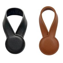 Hat Clip Multi-Purpose Pu Leather Magnetic Hat Clip Strong Round Organizer Travel Bag Charms Luggage Accessories