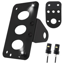 Side Motorcycle License Plate Bracket,Heavy Duty Motorcycle Licenses Plates Holder for Horizontal/Vertical Installation