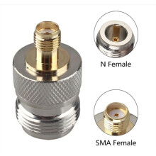 4er-Pack SMA-N Koaxialstecker, Vergoldeter Kupfer--Koaxioladapter für Verlustarme WLAN-Antennenverlängerungskabel