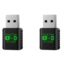 2 Stück 900 Mbit/S USB-WLAN--5.4-Adapter 2-in-1-Dongle Dualband 2,4 GHz 5 GHz USB-WLAN-6-Netzwerk-WLAN-Empfänger
