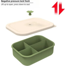 1PC Convenient Versatile Silicone Lunch Box Microwave Heating Fridge Preservation Portability Bento Lunch Box Lunchbox