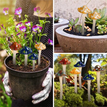 Garden Decor Mushrooms,Ceramic Mushroom for Garden Fairy Yard Decoration Ornament for Dollhouse Potting Shed Flowerpot