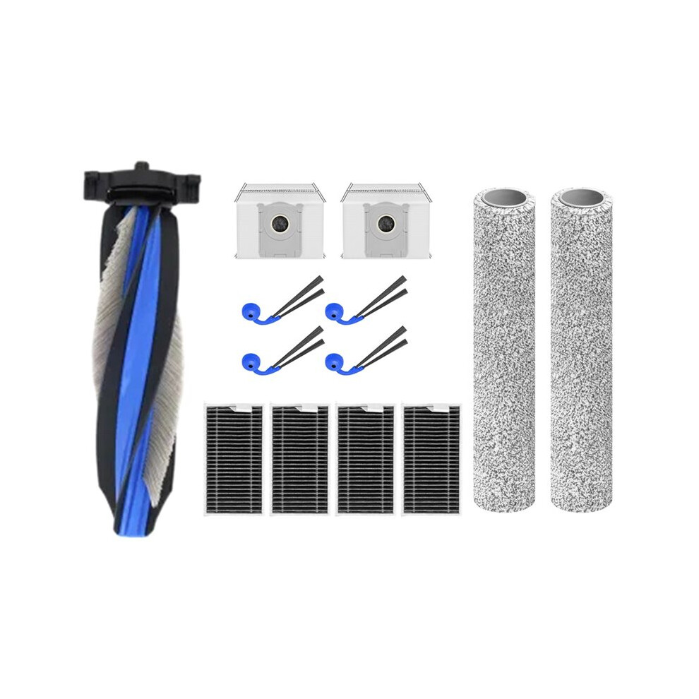 Accessories For T90 Pro Vacuum Cleaner Including Main Roller Brush Side Brush Filter Roller Mop Dust Bag(13Pcs) 6034266151934
