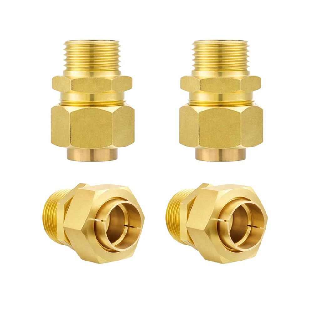 4 Pack Brass Natural Gas Quick Connect Adapter 1/4" Gas Pipe Quick Connector Grill Propane Conversion Connector 6034194482681