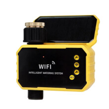 Minuterie D'Arrosage Intelligente WiFi 1/2 Zone, Économie D'Eau Automatique, Contrôleur D'Irrigation Solaire pour Jardin et Pelouse