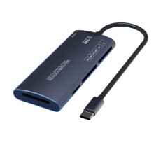 6 in 1 TYPE-C Multifunctional Reader /TF/XD/CF/M2 Memory Card Adapter for Cameras Computers High-Speed Data Transfer