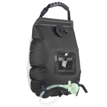 Solar-Powered Shower Bag for Camping & Travel - Leakproof, Portable with Temperature Gauge
